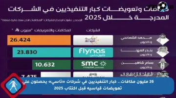 26 مليون مكافآت.. كبار التنفيذيين في شركات «تاسي» يحصلون على تعويضات قياسية قبل اكتتاب 2025